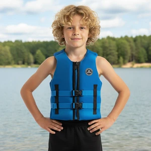 Custom Children Neoprene Life Jacket Kite Boarding Buoyancy Kid Surfing Kitesurfing Kayak Impact Life Vest Large Lifejacket