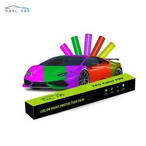 High Gloss Reflective TPU Material Orange Color Changing Car Wrap Vinyl Paint Self Healing & Anti Scratch Function