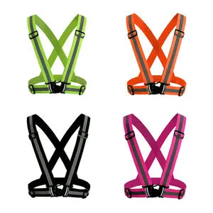 Customizable Logo Adjustable Reflector Straps Running Unisex High Visibility Safety Reflective Cycling Belt Reflective Belt