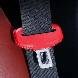 Hot Selling PU Tape Clip and Buckle Protective Cover Seat Belt Socket Car Interior Accessories