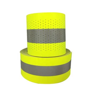 Tape FR Fire Proof Flame Retardant Reflective Fabric Color Hi Vis Yellow 100% Cotton 5 Cm *200 M Henghui EN20471 Certified