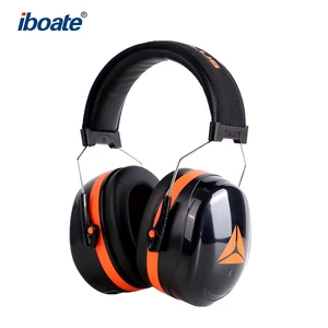 Noise Reduction Safety Ear Muffs, Hearing Protection Earmuffs SNR 33 NRR 26dB Noise Sound Protection Headphones