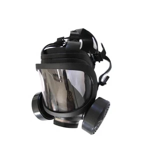 Safety Full Face Gas Mask With Double Filters Respirator Canisters Mask for Gases Vapors Chemicals Spray Painting Grinding Dust