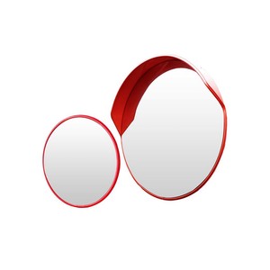 BRIGHT Outdoor Road Traffic Safety Convex Mirror Plastic Materia Warning 220 Wide Aangle Mirror