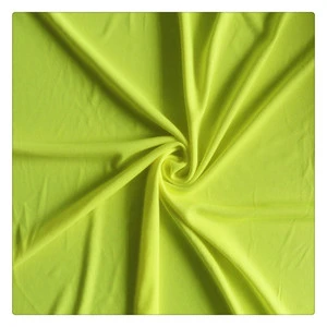 Wholesale Customs Orange Reflective Fabric Hi Vis Colored Reflective 100%polyester Knitted Fabric