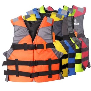 JIURAN Adult Life Jacket Vest with Buoyancy and Whistle Durable Oxford Fabric for Water Sports Life Saving Unisex