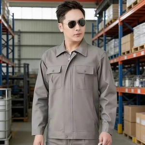 Reflective Safety Clothes for Industrial Construction Jacket with Pockets for Work and Outdoor Activities