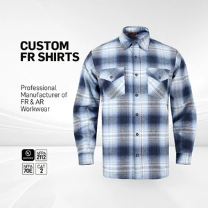 Wholesale Nfpa 2112 Fire Resistant Workwear Soft Comfortable FR Cotton Shirt NFPA2112 Flame Resistant Workwear For Workers