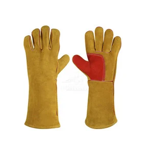 Low Moq High Quality Cheap Price Welding Gloves Hot Sale OEM Service Leather Welding Gloves For Online Sale