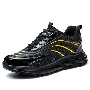 Lightweight Breathable Labor Protection Shoes with Steel Head Fashion Work Safety Shoes with Anti-smashing Feature