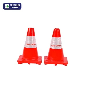 Baoye PVC Traffic Safety Cones Foldable and Collapsible EVA Warning Products for Roadway Use