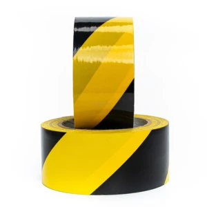 Hazard Construction Zones Warning Tape High Adhesive Red White Stripe Barricade Caution EVPEC Material Plastic Barrier Tape