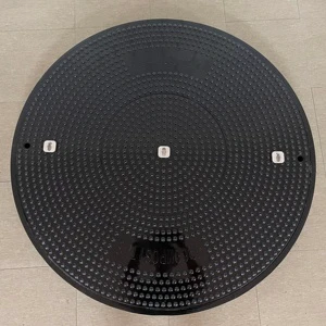 Customization 900mm En124 D400 Resin Fiber Airtight SMC Manhole Cover With Inspection Holes JQ Brand JQ-982 For Roadway Safety