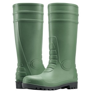 OEM Durable Waterproof PVC Safety Rain Boots For Men, Wholesale Safety Boot With Steel Toe For Industry Oil Mining Shoes