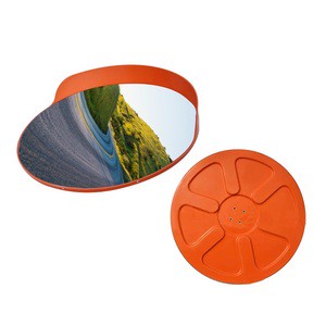 45cm/60cm/80cm/1000mm/1200mm Outdoor & Indoor PC Lens Concave Convex Parking Lot Mirrors Orange Red/Black 360 View Angle