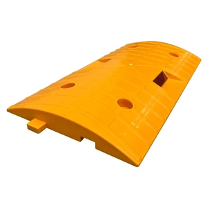 Classic 25 X 50 X 3.5 cm Yellow Speed Bump with PVC Lens for Roadway Safety and Breaker Application
