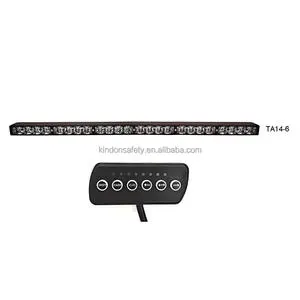 72W LED Traffic Warning Stick Traffic Advisor Light Bar Roadway Safety Amber White Red Blue With Multifunction Controller