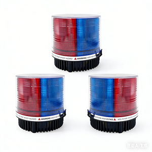 High Brightness LED Traffic Light with Magnetic Roof Mount for Construction Roadblocks and Warning