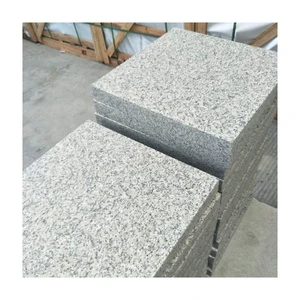 G602 China Granite Cubic Pavers Cobblestone Flamed Outdoor Antislip Paving Garden Decorative Stones