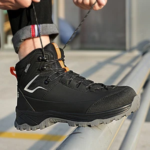 Best Selling Anti Puncture Anti Smashing Sport Safety Boots , Comfortable Work Steel Toe Shoes Labor Protection Shoes for Men