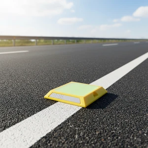 Fluorescent Plastic Rectangle Reflective Road Stud