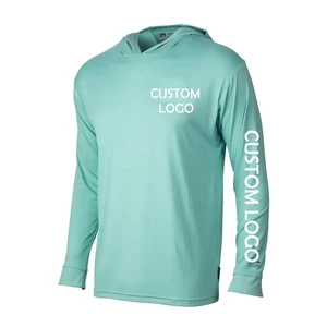 Upf 50+ Quick-drying Breathable Fishing Shirts Long-sleeved Custom Design Hooded Fishing Hoodie Fishing Wear