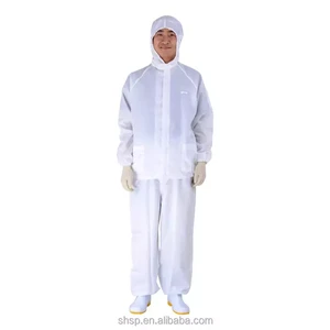 Comfortable Soft Waterproof Reusable Production Uniforms Dust-Free Workwear for Safety Clothing