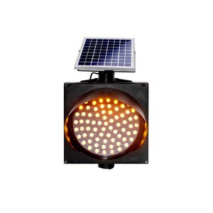 300mm Solar-Powered LED Flashing Yellow Traffic Lights 15-25 Year Lifespan 24/7 Operation for School Intersection Safety Fixed
