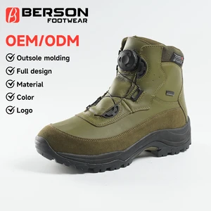 Factory Customizable Unisex All Season Outdoor High Cut Impact Resistant Toe Ankle Protection Anti Slip Hiking Shoes
