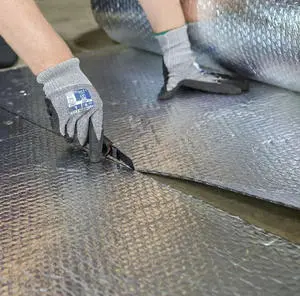 97% Reflective Aluminum Bubble Insulation Film 3mm/5mm/8mm For Roof Wall Attic