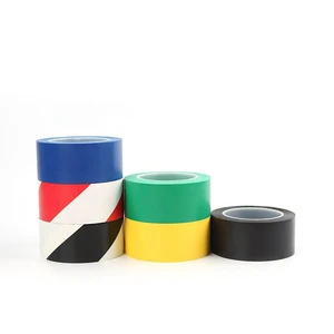 Free Sample Customizable Logo Safety Barrier PVC Warning Tape Single Sided Pressure Sensitive Acrylic Adhesive