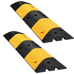 Rubber Speed Bumps 2 Channel 22000Lbs Load Capacity 40