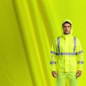 Summer Medium Weight 100D Waterproof High Visibility Mesh Fabric Reflective Protective Bird Eye Mesh Safety Fabric Boys