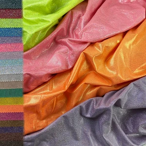 Free Sample Shiny Holographic Reflective Nylon Spandex Waterproof Metallic Fabric for Swimwear