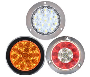 Dual Color White+yellow 12V Round Traffic Light Panel for Warning Light or Truck Light