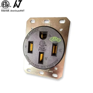 ETL Listed Charging Receptacle 50 Amp 125/250V Electric Range High-Power Outlet Industrial Socket For Electric Vehicles And Car