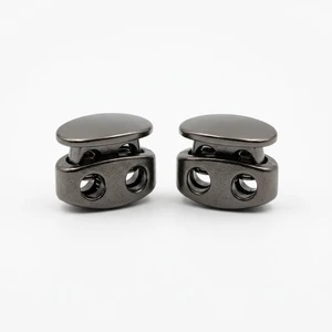 Elastic Rope Adjustment Buckle Rope Toggle Clip Buckles Tighten Spring Rope End Cord Stoppers Metal Lock For Bag Clothing Pet