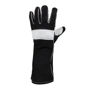 Heavy Duty Suede Leather Welding Gloves Long Cuff Heat Resistant Protective Work Safety Gear For Industrial Metal Fabrication