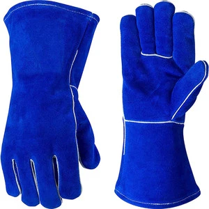 Heavy Duty Cotton Welding Gloves Heat Resistant Protective Work Gloves for Industrial Safety and Hand Protection