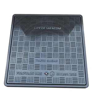 EN124 B125 GRP 650 Mm Composite Manhole Cover Traffic Signal