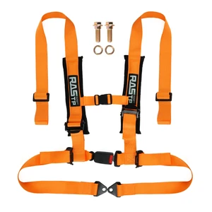 2 Inch 4-Point Polyester Seat Belt Car Safety Racing Harness with Ultra Soft Heavy Duty Shoulder Pads Racing Car Safety Belts