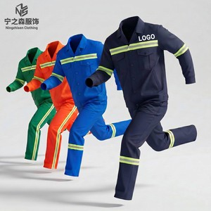 Wholesale Summer Long Sleeve Reflective Workwear Set Unisex High Visibility Safety Uniform Breathable Sanitation Repair Suit