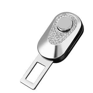Bling Bling Car Safety Extension Buckle Diamond-mounted Seat Belt Lock Extender Car Interior Accessories