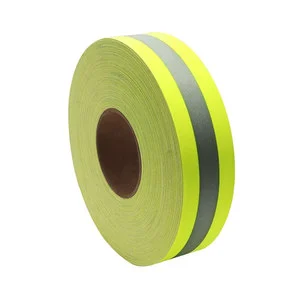 WX Hi Vis FR Reflective Polyester Fabric Tape Roll 5cm Sew-On Silver with Fire Retardant
