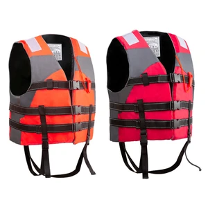 Customized Adult Children Large Buoyancy Reflective Life Jacket for Professional Boats Fishing Personal Watercraft Use