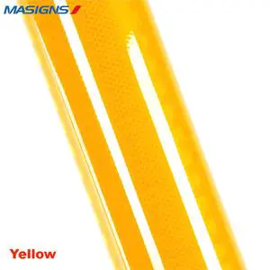 Advertising Grade Glass Bead Micro-prism PVC Reflective Vinyl Self Adhesive Retro Radium Design Eco-Friendly Masigns Sheet
