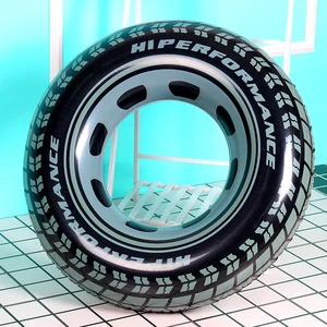 PVC Tire Swim Ring Inflatable Lifebuoy & Float Ring for Adults and Babies Underarm Ring