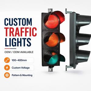 Osram Lamp Bead High Quality 12Inch Semaforo Red Yellow Green Traffic Signal Light on Sale