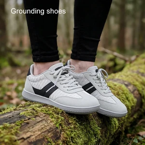 Custom Logo Foot-shaped Design Flexible Sole Conductive Grounding Shoes Reconnect With Earth