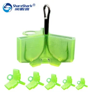In Stock Fishing Hook Protective Cover Clear Plastic Treble Hook Covers Fishing Tackle Sleeves